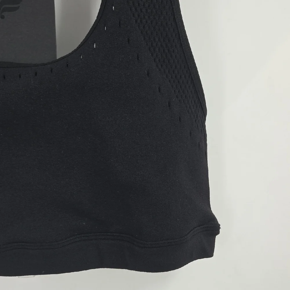 Fabletics Black Racerback Sports Bra L NWT